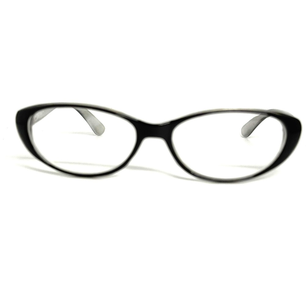 Revlon‎ Womens Cat Eye Eyeglasses Black Silver Quilted Temple Frames 23409